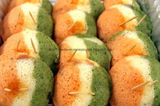 Tricolor Fried Rava Idli