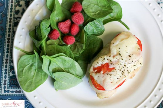 Basil Infused Balsamic Oven Baked Chicken