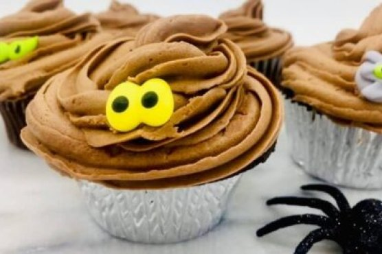 Boo-tifully Delicious Triple Chocolate Cupcakes