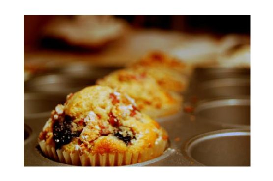 Blackberry and White Chocolate Muffins