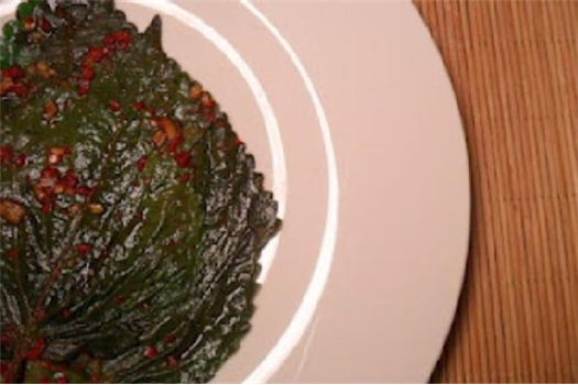 Kkaetnip Jangajji (Korean Pickled Perilla Leaves)