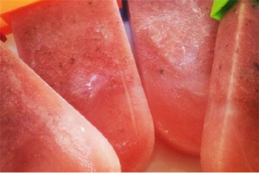 Watermelon Popsicles with Mint, Basil & Lime