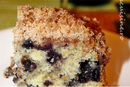 Blueberry Buckle / fluffy cake with blueberries