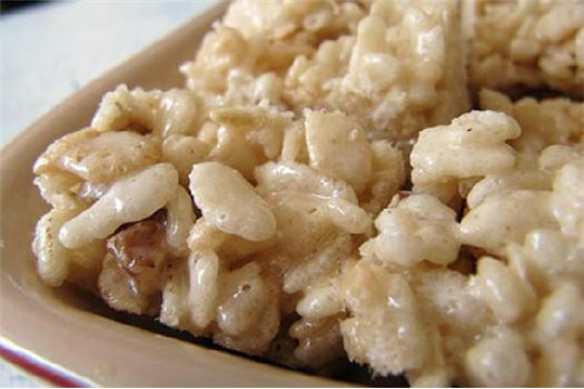 Rice Krispie Treats with Maple Syrup and Brown Sugar