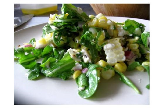 Peppery, Tangy Corn Salad