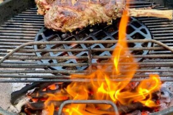 Grilled Marinated Leg of Lamb