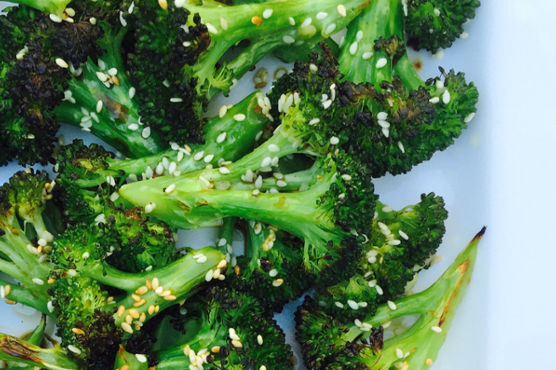 Simple Sesame Roasted Broccoli + Cookbook #Giveaway