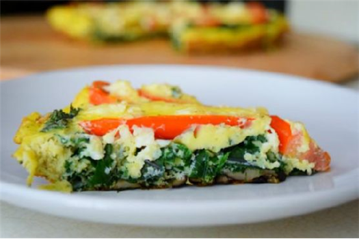 Farmer's Strata with Kale and Tomatoes