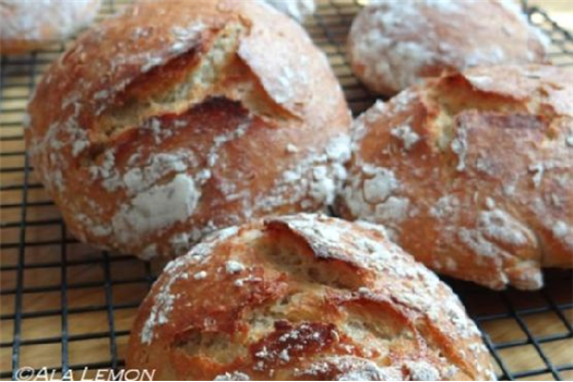 2-hour no knead bread