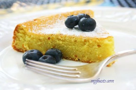 French Style Almond Saffron Cake