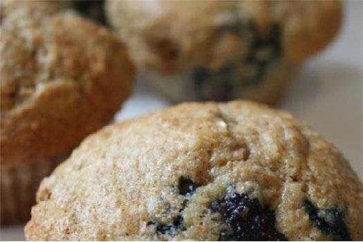 Whole Wheat Blueberry Muffins