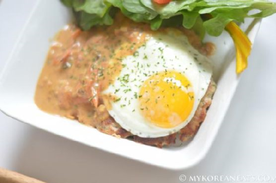 Korean-Style Hamburg Steak w Tomato Gravy