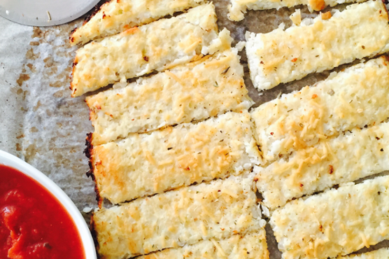 Natural Baby Food: Cauliflower Breadsticks