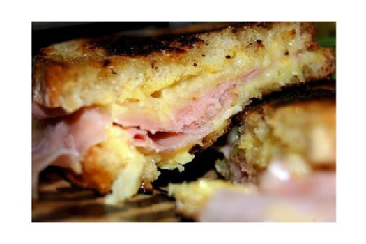 Grilled Ham, Cheese and Roasted Red Pepper Panini